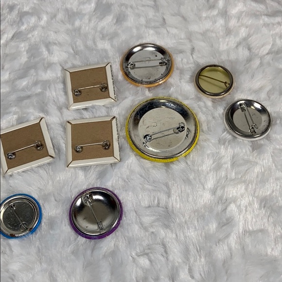 Vintage pins buttons Nikry Novelties I hate devil - Picture 6 of 8